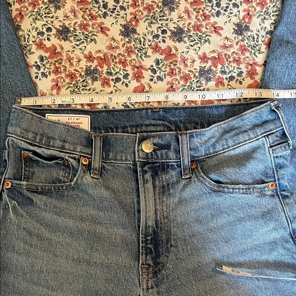 Gap 90’s Straight High Rise Jeans 27/4R - Picture 3 of 7